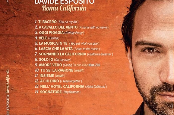 Davide Esposito se produira à l'européen avec son nouvel album: "Roma California"