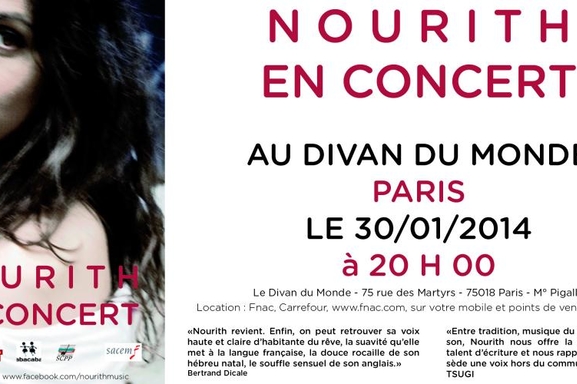 Grâce à Casting.fr, gagnez vos places pour le concert du 30 janvier de Nourith !