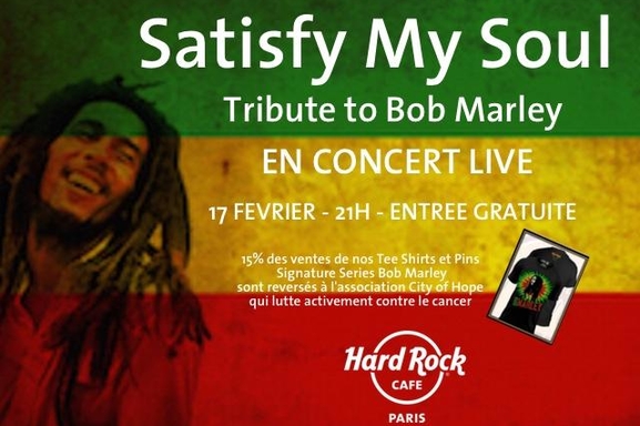 Bob Marley à l'honneur au Hard Rock Café le mercredi 17 février