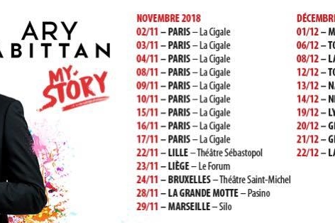 Succès et standing ovation pour ARY ABITTAN à Paris ! MY STORY part en tournée...