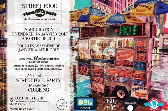 La Street Food Party : le nouveau lieu de rendez-vous tendance et inédit sur Paris.