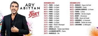 Succès et standing ovation pour ARY ABITTAN à Paris ! MY STORY part en tournée...