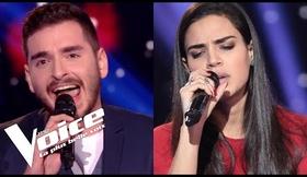 Peter Gabriel & Kate Bush - Don't Give Up | Lorrah Cortesi vs Gabriel | The Voice France...