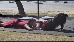 Eléonore Balsamo spetacle cirque-dog dancing @dogdancing @obérythmée @cirque