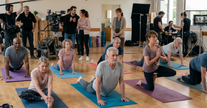 Casting figurant homme et femme entre 60 et 70 ans pratiquant le yoga pour tournage série France TV