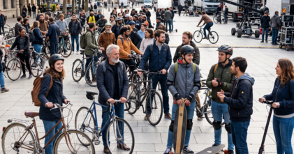 Casting figurant homme et femme avec vélo skate ou trottinette pour tournage long métrage à Marseille