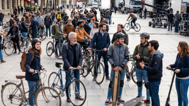 Casting figurant homme et femme avec vélo skate ou trottinette pour tournage long métrage à Marseille