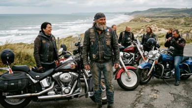 Casting figurant homme et femme biker avec moto Harley Davidson pour tournage série Netflix avec Dany Boon