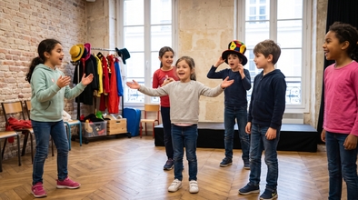Casting enfant fille et garçon entre 6 et 10 ans faisant du théâtre pour projets publicitaires