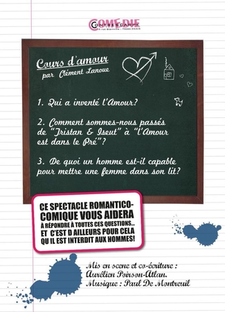 Le 11 septembre  "Cours d'amour" reprend à la Comédie Contrescarpe!