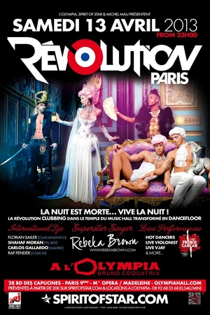 "Révolution Paris" le 13 Avril à L'Olympia !