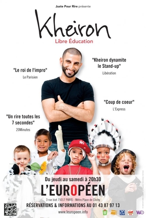Kheiron à l'affiche de son nouveau One man Show : Libre éducation
