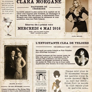 Clara Morgane vous propose un show burlesque style années 30 au Pink Paradise ce soir, on vous attend!