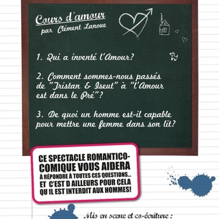 Le 11 septembre  "Cours d'amour" reprend à la Comédie Contrescarpe!