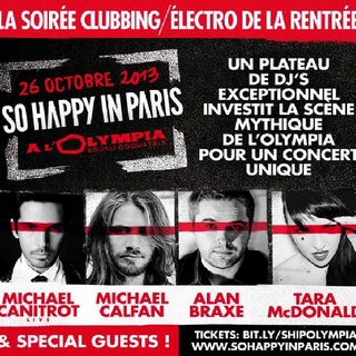 "So Happy in Paris" LA soirée clubbing à ne pas manquer avec Michael Canitrot et Michael Calfan à L'OLympia
