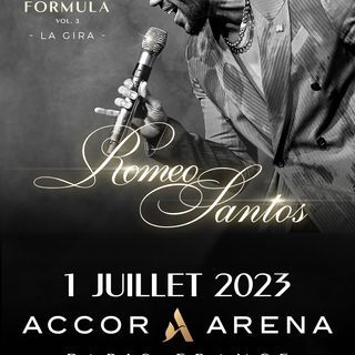 Le roi de la bachata Romeo Santos annonce une date unique en France ! Retrouvez le en concert à l'Accor Arena le 1er juillet