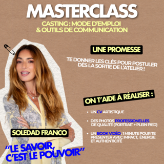 Fais décoller ta carrière artistique : une masterclass unique avec Soledad Franco le 8 juin à Paris
