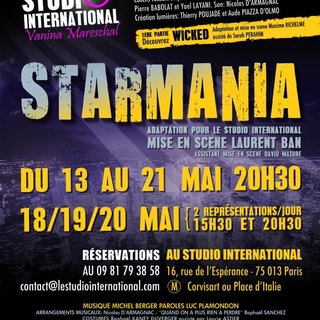 Venez découvrir la Comédie Musicale StarMania du Studio International !