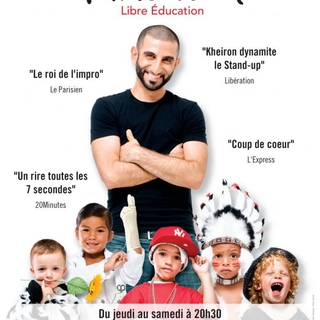 Kheiron à l'affiche de son nouveau One man Show : Libre éducation