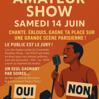 Appel à candidatures : Chanteurs et chanteuses, la scène du Crescendo Amateur Show est à vous !