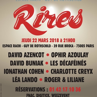 "Rires" un spectacle incontournable de la scène humoristique française !