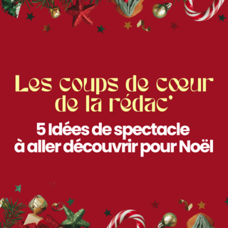 Les coups de cœur de la rédac’ : 5 idées de spectacle à aller découvrir pour Noël