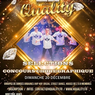 Participez à l'audition de la 4ème édition du concours: H-Quality !