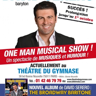 Le baryton international David Serero donne son "One Man Musical Show" au Théâtre du Petit Gymnase