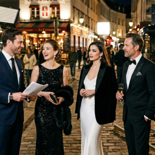 Casting figurant homme et femme entre 25 et 80 ans avec tenue chic pour tournage série tv