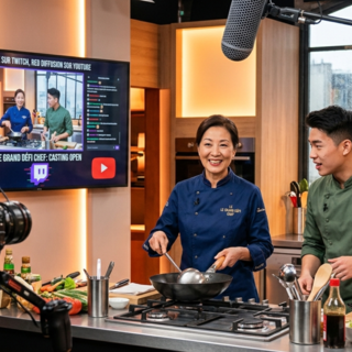 Casting comédien et comédienne asiatique pour live stream Twitch et vidéo YouTube