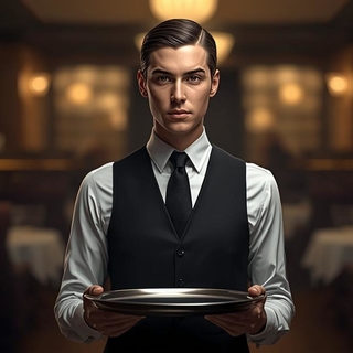 Casting homme serveur de tout âge pour silhouette dans film