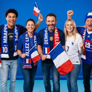 Casting supporters de l'équipe de France entre 16 et 65 ans pour tournage vidéo pour une grande marque de sportswear