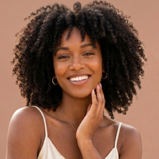 Casting comédienne avec les cheveux crépus pour campagne publicitaire cosmétique