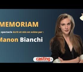 MEMORIAM, un spectacle de écrit et mis en scène par Manon BIANCHI
