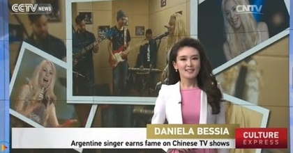 "Daniela Bessia" Argentine singer earns fame on Chinese TV shows By China International News CCTV