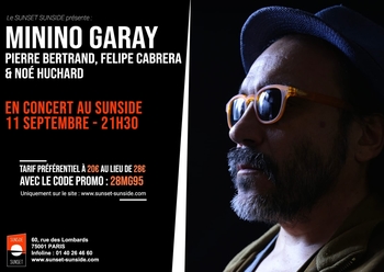 Le percussionniste argentin Minino Garay présente “Vamos” Quartet au Sunset Sunside